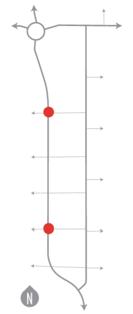 Key East/West Crossings on 13th Street project sitemap