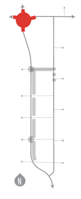 May Street and 13th Street Roundabout project sitemap